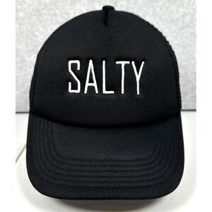 Pugs Holdings LLC Salty Trucker Cap Mens Black Polyester Adjustable Snapback Hat
